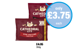 Cathedral City Cheese Mature, Extra Mature - Now Only £3.75 at Premier