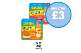 Dairylea Lunchers Ham 'N' Cheese, Chicken 'N' Cheese - Any 2 for £3 at Premier