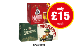 Madri, Staropramen, Moretti - Now Only £15 at Premier