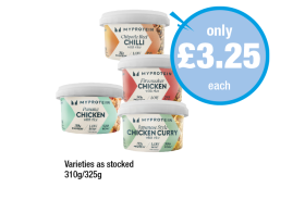 My Protein Chipotle Beef Chilli, Firecracker Chicken, Japanese Style Chicken Curry, Pangang Chicken - Now Only £3.25 at Premier