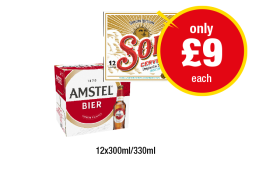 Sol Cerveza, Amstel Bier - Now Only £9 at Premier