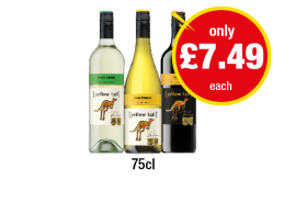 Yellow Tail Pinot Grigio, Chardonnay, Shiraz - Now Only £7.49 at Premier