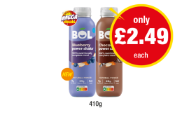 Bol Blueberry Power Shake, Chocolate - Now Only £2.49 at Premier