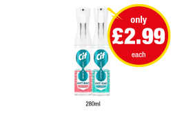 Cif Anti-Bac Apple & Jasmine, Lemon & Aloe Vera - Now Only £2.99 at Premier