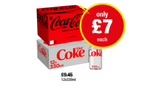 Coca Cola Zero, Diet Coke - Now Only £7 at Premier