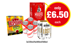 Desperados, Madri, Red Stripe, Brewdog Lost - Now Only £6.50 at Premier