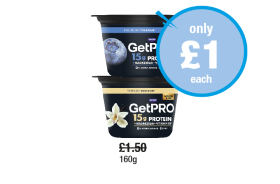 GetPro Blueberry, Vanilla - Now Only £1 at Premier