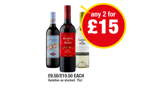 Jam Shed, Casillero Del Diablo Malbec, Sauvignon Blanc - Any 2 for £15 at Premier