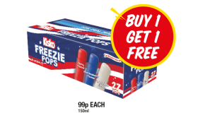 Kisko Freezie Pops - Now Only Buy 1 Get 1 FREE at Premier