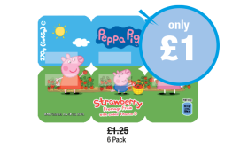 Peppa Pig Strawberry Yoghurts - Now Only £1 at Premier