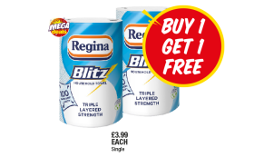 Regina Blitz - Now Only Buy One Get One FREE at Premier