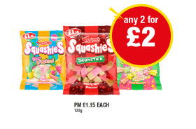 Squashies Tropical, Drumstick, Shooting Stars - Any 2 for £2 at Premier