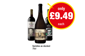 19 Crimes Malbec, Chard, Red Wine - Now Only £9.49 at Premier