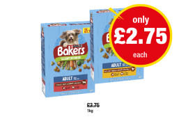 Bakers Adult Beef, Chicken - Now Only £2.75 at Premier