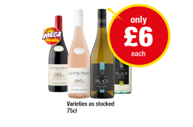 La P'tite Red, Rosé, McGuigan Black Label Sauvignon Blanc, Pinot Grigio - Now Only £6 at Premier