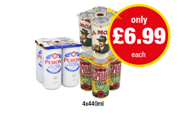 Peroni, Moretti, Desperados - Now Only £6.99 at Premier