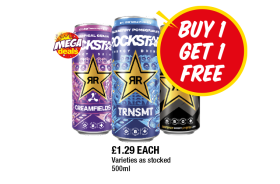 Rockstar Energy Creamfields, TRNSMT, Original - Buy 1 Get 1 FREE at Premier