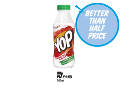 YOP Strawberry Flavour - Better Than Half Price at Premier