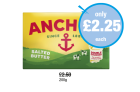 Anchor Salted Butter - Now Only £2.25 at Premier