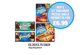 Chicago Town Takeaway Stuffed Pizza Pepperoni, Loaded Cheese, Viennetta Mint, Vanilla - Buy 2 Chicago Town Pizzas And A Viennetta for £6.99 at Premier