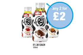 Frijj Strawberry Cheesecake, Chocolate, Fudge Brownie - Any 2 for £2 at Premier
