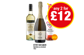 Hardy's Chardonnay, I Heart Bubbly, White Zinfandel - Any 2 for £12 at Premier