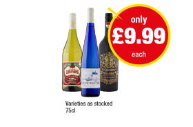 Les Dauphins Cotes Du Rhone, Cloud Watcher, The Wanderer - Now Only £9.99 at Premier