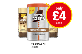 Nescafe Azera Americano, Nescafe Gold, Decaf - Now Only £4 at Premier