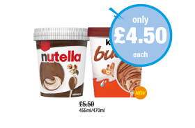 Nutella Ice Cream, Bueno - Now Only £4.50 at Premier