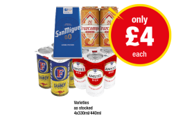 San Miguel 0.0, Cruzcampo Orange, Fosters Shandy, Amstel - Now Only £4 at Premier