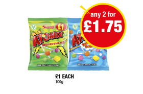 Swizzels Sour Atomix Refreshers, Rainbow Drops - Any 2 for £1.75 at Premier