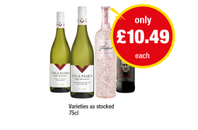 Villa Maria Pinot Grigio, Sauvignon Blanc, Freixenet, 19 Crimes - Now Only £10.49 at Premier