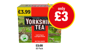 Yorkshire Tea - Now Only £3 at Premier