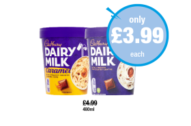 Cadbury Ice Cream Dairy Milk, Caramel - Now Only £3.99 at Premier