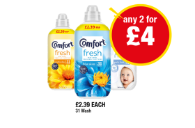 Comfort Fresh Sunshiny Days, Blue Skies, Gently Fresh - Any 2 for £4 at Premier