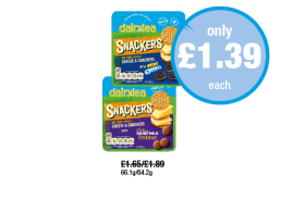 Dairylea Snackers Cheese & Crackers Mini Oreo, Dairy Milk Buttons - Now Only £1.39 at Premier