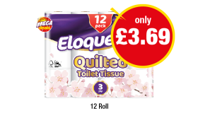 Eloquence Quilted Toilet Tissue - Now Only £3.69 at Premier