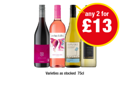 McGuigan, Echo Falls, Quirky Bird, Hardy's Bin 161 - Any 2 for £13 at Premier