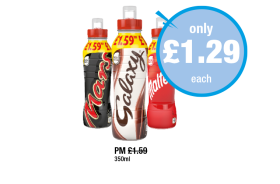 Milkshake Galaxy, Mars, Maltesers - Now Only £1.29 at Premier