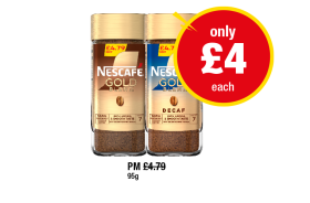 Nescafe Gold, Decaf - Now Only £4 at Premier
