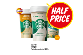 Starbucks Caramel Macchiato, Caffe Latte, Blissful Retreat - Now Half Price at Premier