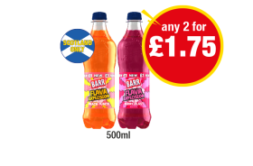 Barr Flava Explosion Peach Punch, Cherry Blast - Any 2 for £1.75 at Premier-stores