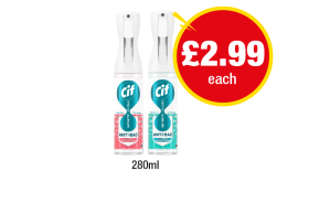 Cif Anti-Bac Apple & Jasmine, Lemon & Aloe Vera - Now Only £2.99 at Premier-stores