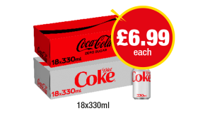 Coca Cola Zero, Diet Coke - Now Only £6.99 at Premier-stores