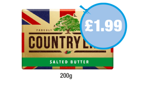 Country Life Salted - Now Only £1.99 at Premier-stores