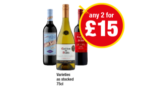Jam Shed, Casillero Del Diablo Chardonnay, Jammy Red - Any 2 for £15 at Premier-stores