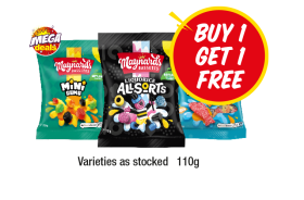 Maynards Mini Gems, Liquorice Allsorts, Fizzy Fish - Buy 1 Get 1 FREE at Premier-stores
