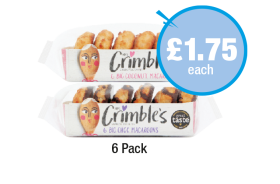 Mrs Crimbles Coconut Macaroons, Choc - Now Only £1.75 at Premier-stores