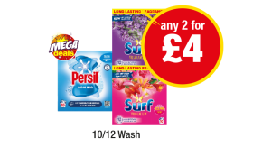 Surf Lavender, Tropical Lily, Persil Non Bio - Any 2 for £4 at Premier-stores