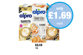 Alpro Barista Oat, Almond, For Professionals - Now Only £1.69 at Premier